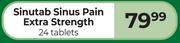 Sinutab Sinus Pain Extra Strength 24 Tablets
