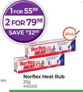 Norflex Heat Rub-For 2 x 25g