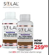 Solal Vitamin Range-Each