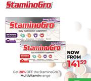Stamino Gro Multivitamin Range-Each