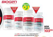 Biogen Multi Vitamin+ & Multi Vitamin Advanced 50+ Ranges-Each