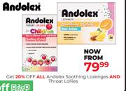 Andolex Soothing Lozenges & Throat Lollies