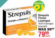Strepsils Throat Lozenges Assorted-16/24 Lozenges Each