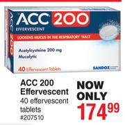 ACC 200 Effervescent-40 Effervescent Tablets