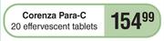 Corenza Para-C Tablets-20 Effervescent Tablets