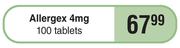 Allergex 4mg-100 Tablets