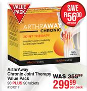 ArthrAway Chronic Joint Therapy Value Pack 90 Plus 90 Tablets-Per Pack
