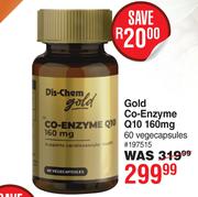 Dis Chem Gold Co-Enzyme Q10 160mg 60 Vegecapsules