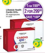 Lifestyle Health Cardio Q10+ 30 Vegecapsules-For 1
