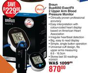 Braun Bua 4050 Exact Fit 2 Upper Arm Blood Pressure Monitor