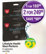 Lifestyle Health Maxi Perform 6 Capsules-For 1