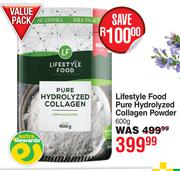 Lifestyle Food Pure Hydrolyzed Collagen Powder-600g