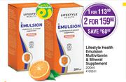 Lifestyle Health Emulsion Multivitamin & Mineral Supplement-200ml