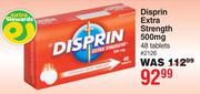 Disprin Extra Strength 500mg 48 Tablets