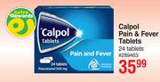 Calpol Pain & Fever Tablets 24 Tablets