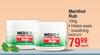 Medic+ Menthol Rub-100g