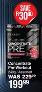 Primal Concentrate Pre Workout Assorted-240g