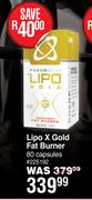 USN Phedra Cut Lipo X Gold Fat Burner 80 Capsules