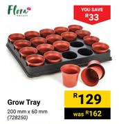Flora Grow Tray 200mm x 60mm