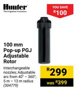Hunter 100mm Pop Up PGJ Adjustable Rotor