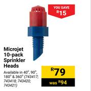 Microjet 10 Pack Sprinkler Heads