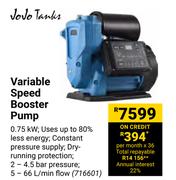 JoJo Tanks Variable Speed Booster Pump