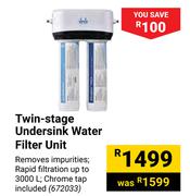 JoJo Twin Stage Undersink Water Filter Unit