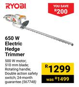 Ryobi 650W Electric Hedge Trimmer