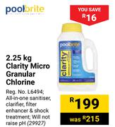 Pool Brite Clarity Micro Granular Chlorine-2.25Kg