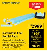 Kreepy Krauly Dominator Teal Kombi Pack