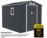 FDB Metal Shed