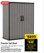 Keter Premier Tall Shed