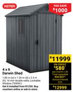 Keter 4 x 6 Darwin Shed