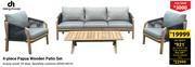 Design House 4-Piece Papua Wooden Patio Set