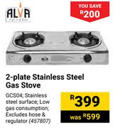 Alva 2-Plate Stainless Steel Gas Stove GCS04 457807