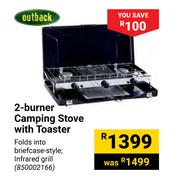 Outback 2-Burner Camping Stove With Toaster 850002166