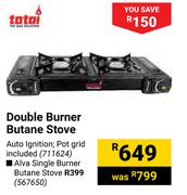 Totai Double Burner Butane Stove 711624