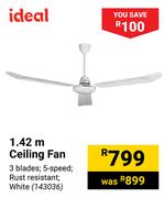 Ideal 1.42m Ceiling Fan 143036