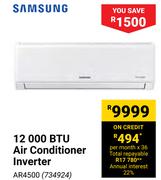 Samsung 12000 BTU Air Conditioner (Inverter) AR4500 7248924