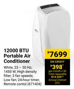 12000 BTU Portable Air Conditioner 671404