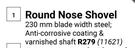 Lasher Round Nose Shovel 