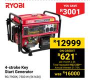 Ryobi 4-Stroke Key Start Generator RG-7900k 7500W