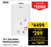 Zero 16Ltr Gas Water Heating System JSD32-LN1
