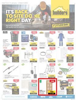 Builders Inland : It's Back To Site Done Right Day (14 January - 03 March 2025), page 1