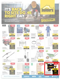 Builders Inland : It's Back To Site Done Right Day (14 January - 03 March 2025), page 1