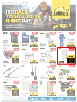 Builders Inland : It's Back To Site Done Right Day (14 January - 03 March 2025), page 1