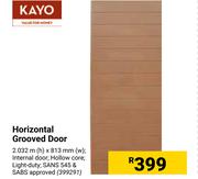 Kayo Horizontal Grooved Door