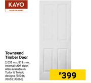 Townsend Timber Door