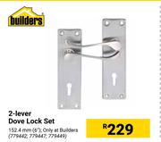 Builders 2-Lever Dove Lock Set