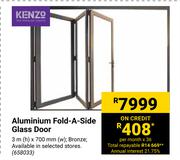 Kenzo Aluminium Fold-A-Side Glass Door